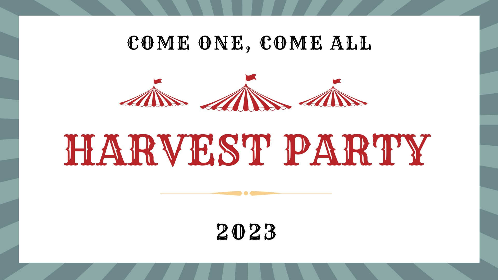 Harvest Party Front Side